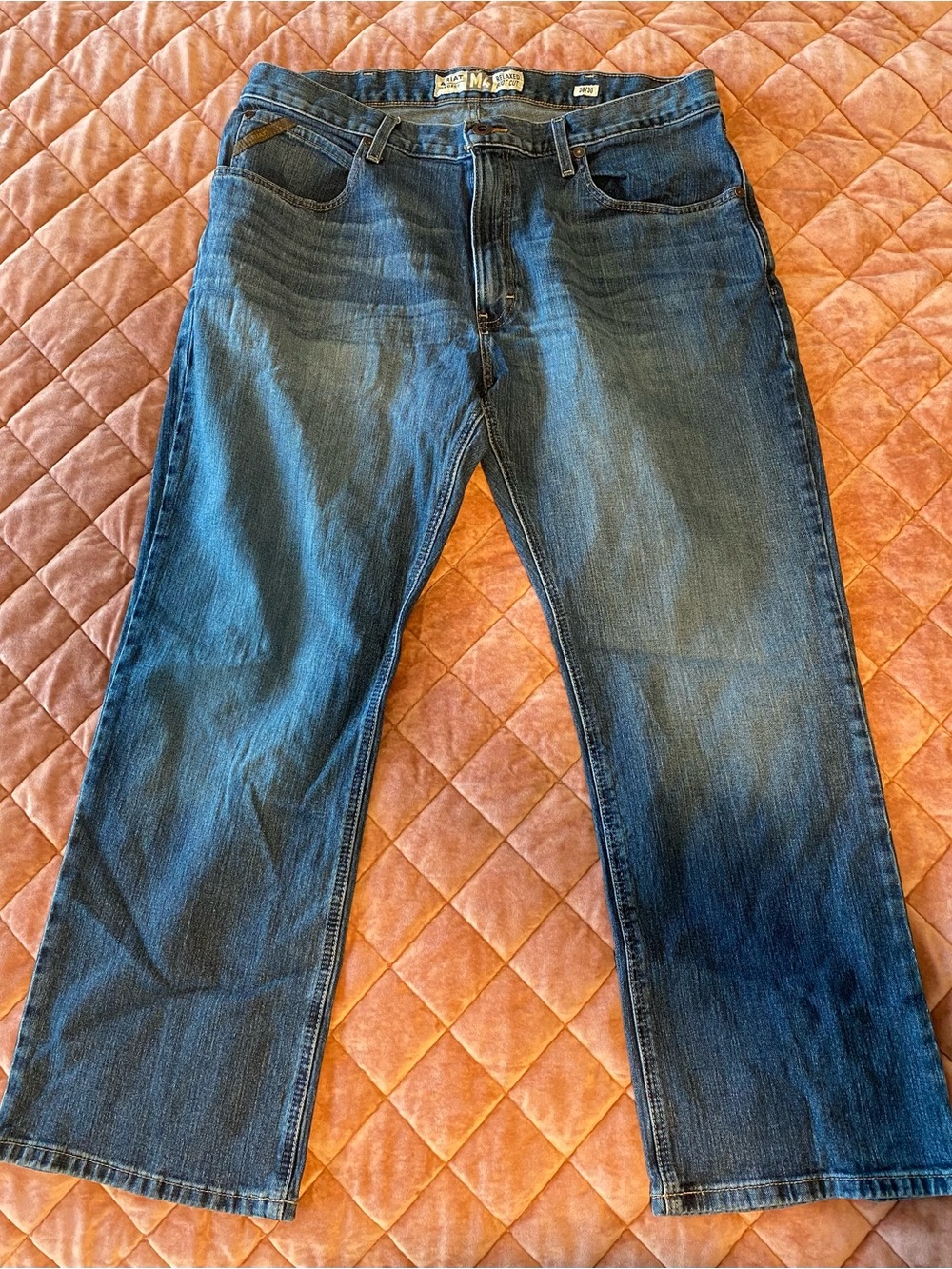 Ariat M4 Relaxed Boot Cut Men's Blue Denim Jeans 38x30